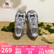 駱駝登山鞋男透氣網(wǎng)面撞色厚底丑萌戶外鞋 L25S255130M 灰色 43 
