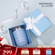 WEDGWOOD[結(jié)婚禮物]不銹鋼陶瓷涂層內(nèi)膽便攜吸管杯保冷保溫杯藍色350ml