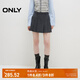 ONLY2025夏季新款學(xué)院風(fēng)顯瘦A字短裙百褶裙半身裙女|125316014 H0Z 深灰 XS