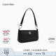 Calvin Klein時尚腋下包禮物通勤洋氣包包金屬字母拉鏈CK女包單肩法棍包DH3237