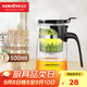 金灶（KAMJOVE）彈壓式玻璃茶道杯 茶水分離飄逸杯 翻蓋過(guò)濾泡茶壺茶藝花茶壺茶具 【專(zhuān)利彈壓濾茶】K-201茶壺 500ml