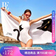 范德安（BALNEAIRE）喵星人印花速干浴巾 沙灘游泳吸水沙灘巾 運動(dòng)健身速干巾 SSGJ012 白色 80*160