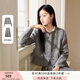 香影開春穿搭灰色小香風(fēng)外套套裝女2025秋季新款高級感裙子兩件套 灰色 L