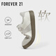 FOREVER21真皮德訓鞋女款超火平底復古百搭開(kāi)車(chē)