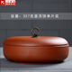 紫砂茶葉罐陶瓷普洱儲(chǔ)存罐大號(hào)醒茶罐茶餅包裝罐茶盒防潮密封罐子 紫砂普洱罐(紅）—單片裝—純色