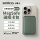 Smorss【MagSafe動(dòng)畫(huà)款】適用蘋(píng)果MagSafe磁吸手機背貼卡套公交地鐵門(mén)禁購物卡袋卡包一體手機殼卡包衫綠