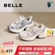 百麗（Belle）張凌赫孟子義同款藍(lán)鯨老爹鞋女25秋新商場(chǎng)款休閑鞋D2K1DCM5預(yù)售 【張小婉/張凌赫推薦】米色-網(wǎng)面 37 (235mm)