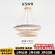 紐思維爾全光譜護(hù)眼客廳吊燈餐廳簡(jiǎn)約現(xiàn)代大氣2024年新款燈具臥室吊燈圓形 【全光譜】40+60cm 三色變光