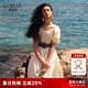 歌莉婭法式連衣裙女2025新款夏季流行穿搭減齡漂亮裙子1E5R4K790 10W米灰 M