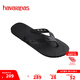 havaianas哈唯納2025春夏新品男鏤空寬帶人字拖外穿防滑時尚休閑沙灘拖鞋 0090-黑色 41-42 巴西碼