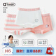 Q21【5A醫(yī)護纖維】兒童內(nèi)褲男童女童寶寶小海綿凈化褲三角平角3條裝 女平角-粉白條/白色/蜜粉 3條 130 建議體重43-55斤
