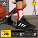 adidas OWNTHEGAME 2.0低幫團(tuán)隊(duì)款實(shí)戰(zhàn)運(yùn)動(dòng)籃球鞋男子阿迪達(dá)斯 黑/紅/銀白   41