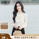 絲柏舍立領(lǐng)襯衫2025秋裝新款女裝新中式國(guó)風(fēng)寬松款單排扣襯衣