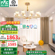 雷士（NVC）吊燈后現(xiàn)代歐美百搭大氣智能LED吊燈具套餐輕奢客廳燈網(wǎng)紅燈飾 莫妮卡10頭120瓦led智能吊燈