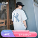 MLB男女短袖T恤做舊大logo速干涼感25新款七夕3ATSM0953-50IVS-XL
