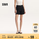 森馬（Semir）休閑褲女簡(jiǎn)約小心機(jī)直筒褲ins潮夏季小個(gè)子翻邊短褲101324125005
