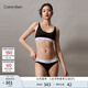 Calvin Klein內(nèi)衣【摩登引力帶】女士ck可卸墊無鋼圈輕運(yùn)動(dòng)背心式文胸QF7586AD UB1-太空黑 M