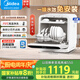 美的（Midea）M10 Max 4套臺式洗碗機新升級85℃熱風烘干一級水效高溫除菌雙層碗籃家用小尺寸免安裝國家補貼20%