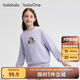 巴拉巴拉balaOne童裝女童衛(wèi)衣兒童2025新款冬裝加絨大童休閑上衣 粉紫70011 150