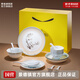 景德鎮陶瓷家用飯碗盤(pán)勺套裝中國色白瓷無(wú)鉛餐具整套高檔喬遷送長(cháng)輩禮物 國色可餐玉蘭香-餐具套裝30頭