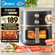 美的（Midea）空氣炸鍋可視大視窗 家用免翻面經(jīng)典旋鈕 烤箱蒸烤炸一體多功能 實(shí)用大容量5.3L 金屬腔體KZE538J5
