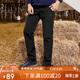 探拓（TECTOP）沖鋒褲男加絨保暖防風(fēng)軟殼褲登山徒步褲 男款黑色 XL