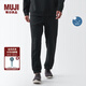 無印良品（MUJI）Walker 男式 防紫外線 易干毛圈褲子長(zhǎng)褲 休閑運(yùn)動(dòng)男款 硬核防曬 黑色 L （175/88A）