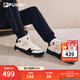 斐樂(lè )（FILA）FUSION斐樂(lè )潮牌BANK DX女鞋場(chǎng)下滑板鞋新款時(shí)尚厚底鞋 古白色/黑-AB 38