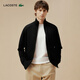 LACOSTE法國鱷魚(yú)男裝時(shí)尚潮流休閑拉鏈翻領(lǐng)衛衣開(kāi)衫外套|SH2702 031/黑色 M 4 /175