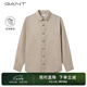 GANT【亞洲版型】甘特春季磨毛長袖純棉經(jīng)典紐扣領(lǐng)商務休閑男襯衫 204冷米色 XL 尺碼偏大