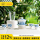 陶溪川新中式景德鎮(zhèn)陶瓷功夫茶具套裝家用客廳辦公會(huì)客蓋碗茶杯公道整套 深林物語(yǔ)6頭茶具套裝