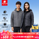 君羽戶外羽絨服情侶款超輕鵝絨服800蓬松度白鵝絨連帽羽絨夾克F52141 黑色-女款 XL 推薦男151-165斤/女116-125斤