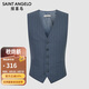 報喜鳥(niǎo)正裝條紋西服馬甲男士時(shí)尚內搭上衣EBM241235U灰藍48