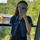 朵貌外搭牛仔外套女2025春夏韓版新款百搭短袖休閑襯衫小個子短款上衣 藍(lán)色 M