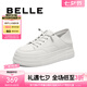 百麗（Belle）百搭上班小白鞋女商場(chǎng)同款運(yùn)動(dòng)休閑鞋B4K1DCM4預(yù)售 白色 37 (235mm)
