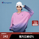 Champion冠軍早春新款純棉刺繡小C LOGO扎染套頭無(wú)帽圓領(lǐng)衛(wèi)衣男女款 粉色扎染 M