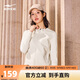 鴻星爾克衛衣外套女秋季連帽開(kāi)衫防風(fēng)百搭純色女款下直擺寬松上衣服