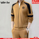 Walker Shop高端品牌運動(dòng)套裝男士秋季新款時(shí)尚撞色拼接莫代爾太空棉休閑衛衣 黃色 XL【建議140-160斤】