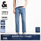 杰克·瓊斯（JACK&JONES）男裝潮流舒適涼感面料時(shí)尚貓須水洗個(gè)性做舊磨破牛仔褲225232012 E39中藍(lán)牛仔 30 170 W30