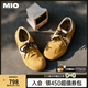 MIO米奧2025秋鸚鵡鞋芭蕾阿甘鞋德訓(xùn)鞋女復(fù)古板鞋圓頭運動休閑鞋 黃色 38 (240mm)