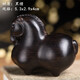 玄同 綠檀唐馬實(shí)木質(zhì)雕刻動(dòng)物生肖馬裝飾手把件木工藝禮品 黑檀