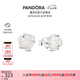 潘多拉（PANDORA）雪映玫瑰耳釘白色優(yōu)雅高級(jí)時(shí)尚小眾設(shè)計(jì)感七夕情人節(jié)禮物送女友