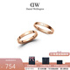 丹尼爾惠靈頓（DanielWellington）dw戒指女 經(jīng)典玫瑰金色情侶對(duì)戒 七夕情人節(jié)禮物送女友送男友 經(jīng)典玫瑰金+水晶，聯(lián)系客服備注