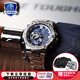 卡西歐（CASIO） G-SHOCK鋼鐵黑暗之心明星同款藍天使GST-B100太陽能男表運動手表 GST-B100D-2A