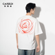 凱施迪2025夏季新品男女同款混紡時(shí)尚百搭圓領(lǐng)玫瑰圖案短袖T恤 白色 情侶款 舒適/柔軟/抗皺 M (170) 62