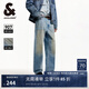 杰克·瓊斯（JACK&JONES）男裝夏季907寬松直筒牛仔褲男純棉潮流休閑褲子品牌男褲顯腿長 E39中藍牛仔 常規(guī) 32 175 W32/L32