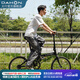 大行（DAHON）D6折疊自行車20英寸6速入門級折疊車成人學生通勤休閑單車KBC061 麗面黑