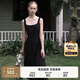 Teenie Weenie小熊女2025年夏季新款優(yōu)雅氣質(zhì)赫本風(fēng)無(wú)袖白色連衣裙長(zhǎng)裙女 黑色 S