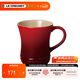酷彩（Le Creuset） 炻瓷400毫升馬克杯子咖啡早餐辦公家用茶水杯麥片早餐杯陶瓷歐式 400ml馬克杯紅色
