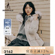 beanpole90%鵝絨 BEANPOLE濱波秋冬女收腰時(shí)尚可拆卸毛領(lǐng)羽絨服 象牙色 M 165/88A